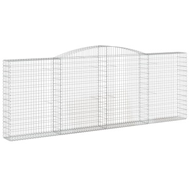 vidaXL Συρματοκιβώτια Τοξωτά 9 τεμ. 400x30x140/160 εκ. Γαλβαν. Ατσάλι