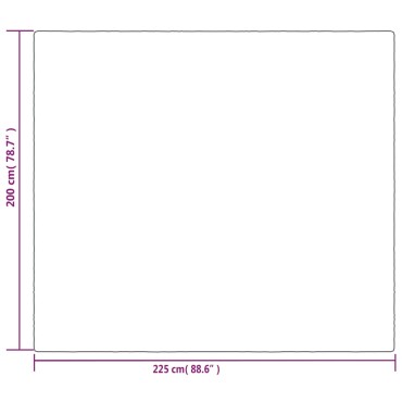 vidaXL Κουβέρτα Βαρύτητας με Κάλυμμα Γκρι 200x225 εκ. 13 κ. Υφασμάτινη