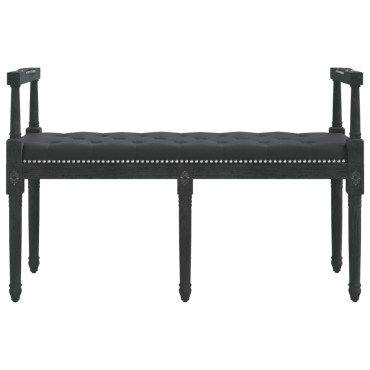 vidaXL Πάγκος Μαύρος 110x40x70cm Βελούδινος 1 τεμ.