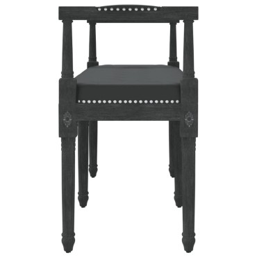 vidaXL Πάγκος Μαύρος 110x40x70cm Βελούδινος 1 τεμ.