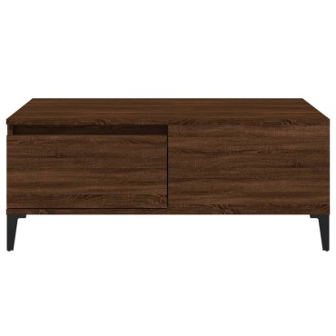 vidaXL Τραπεζάκι Σαλονιού Καφέ Δρυς 90x50x36,5cm Επεξεργασμ. Ξύλο 1 τεμ.