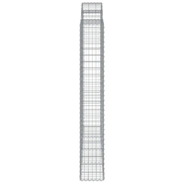 vidaXL Συρματοκιβώτια Τοξωτά 3 τεμ. 200x30x200/220 εκ. Γαλβαν. Ατσάλι