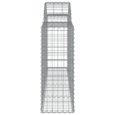 vidaXL Συρματοκιβώτια Τοξωτά 25 τεμ. 200x30x80/100 εκ. Γαλβαν. Ατσάλι
