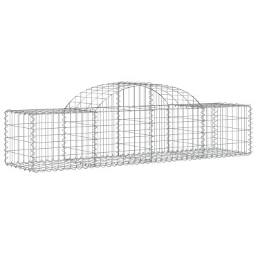 vidaXL Συρματοκιβώτια Τοξωτά 14 τεμ. 200x50x40/60 εκ. Γαλβαν. Ατσάλι