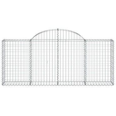 vidaXL Συρματοκιβώτια Τοξωτά 30 τεμ. 200x30x80/100 εκ. Γαλβαν. Ατσάλι