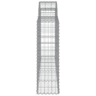 vidaXL Συρματοκιβώτια Τοξωτά 11 τεμ. 200x30x100/120 εκ. Γαλβαν. Ατσάλι