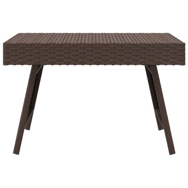 vidaXL Τραπεζάκι Βοηθητικό Πτυσσόμενο Καφέ 60x40x38cm Συνθετικό Ρατάν 1 τεμ.