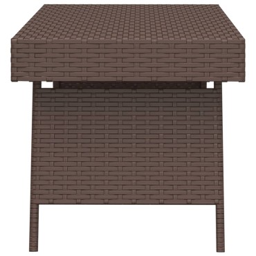 vidaXL Τραπεζάκι Βοηθητικό Πτυσσόμενο Καφέ 60x40x38cm Συνθετικό Ρατάν 1 τεμ.