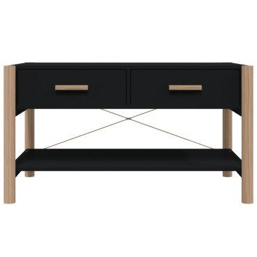 vidaXL Τραπεζάκι Σαλονιού Μαύρο 82x48x45cm Επεξεργασμένο Ξύλο 1 τεμ.