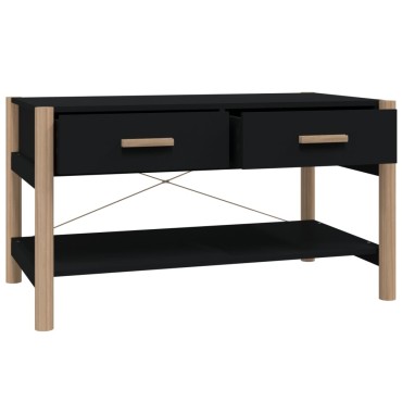 vidaXL Τραπεζάκι Σαλονιού Μαύρο 82x48x45cm Επεξεργασμένο Ξύλο 1 τεμ.
