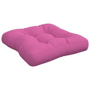 vidaXL Μαξιλάρι Παλέτας Ροζ 50x50x12cm Υφασμάτινο