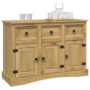 vidaXL Μπουφές Corona 115x43x79,5cm Μασίφ Ξύλο Μεξικάνικου Πεύκου 1 τεμ.