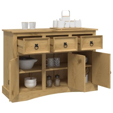 vidaXL Μπουφές Corona 115x43x79,5cm Μασίφ Ξύλο Μεξικάνικου Πεύκου 1 τεμ.