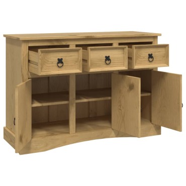 vidaXL Μπουφές Corona 115x43x79,5cm Μασίφ Ξύλο Μεξικάνικου Πεύκου 1 τεμ.
