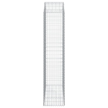 vidaXL Συρματοκιβώτιο Τοξωτό 150x50x220/240εκ. από Γαλβανισμένο Χάλυβα