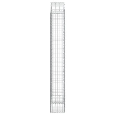 vidaXL Συρματοκιβώτιο Τοξωτό 100x30x200/220εκ. από Γαλβανισμένο Χάλυβα