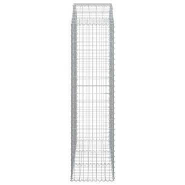 vidaXL Συρματοκιβώτιο Τοξωτό 150x50x180/200εκ. από Γαλβανισμένο Χάλυβα