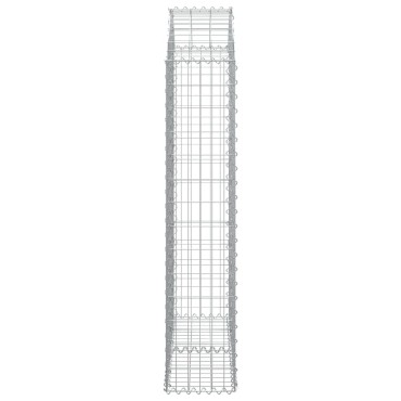 vidaXL Συρματοκιβώτιο Τοξωτό 100x30x140/160εκ. από Γαλβανισμένο Χάλυβα