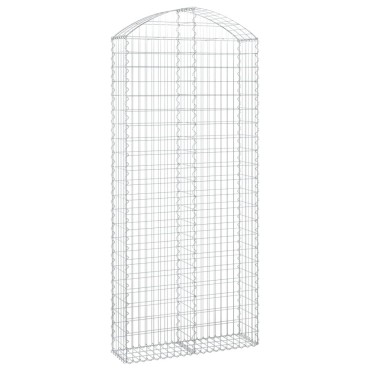 vidaXL Συρματοκιβώτιο Τοξωτό 100x30x220/240εκ. από Γαλβανισμένο Χάλυβα