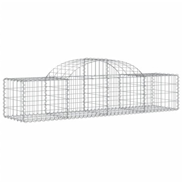 vidaXL Συρματοκιβώτια Τοξωτά 25 τεμ. 200x50x40/60 εκ. Γαλβαν. Ατσάλι
