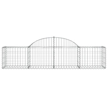 vidaXL Συρματοκιβώτια Τοξωτά 25 τεμ. 200x50x40/60 εκ. Γαλβαν. Ατσάλι