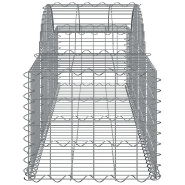 vidaXL Συρματοκιβώτια Τοξωτά 25 τεμ. 200x50x40/60 εκ. Γαλβαν. Ατσάλι