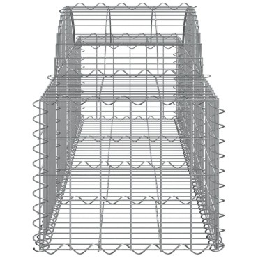 vidaXL Συρματοκιβώτια Τοξωτά 20 τεμ. 200x50x40/60 εκ. Γαλβαν. Ατσάλι