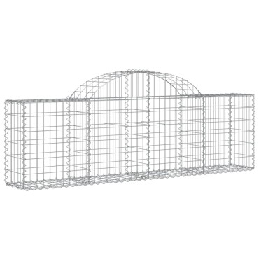 vidaXL Συρματοκιβώτια Τοξωτά 20 τεμ. 200x30x60/80 εκ. Γαλβαν. Ατσάλι