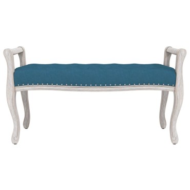 vidaXL Πάγκος Μπλε 110x45x60cm Βελούδινος 1 τεμ.