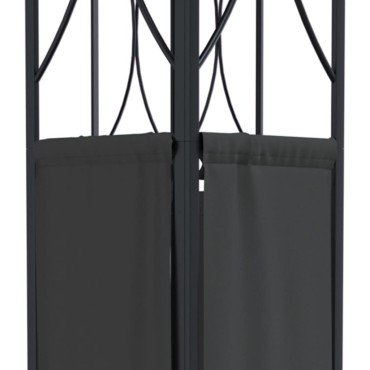 vidaXL Κιόσκι με Οροφή Ανθρακί 400 x 300 x 270 εκ. από Ατσάλι