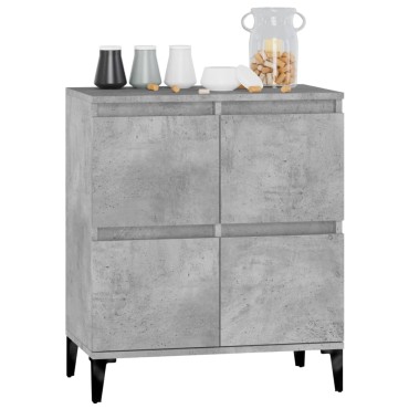 vidaXL Ντουλάπι Γκρι Σκυροδέματος 60x35x70cm Επεξεργασμένο Ξύλο 1 τεμ.