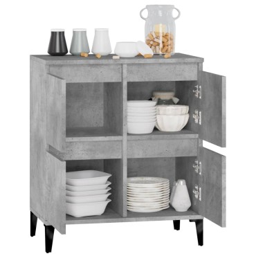 vidaXL Ντουλάπι Γκρι Σκυροδέματος 60x35x70cm Επεξεργασμένο Ξύλο 1 τεμ.