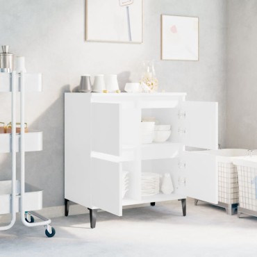 vidaXL Συρταριέρα Λευκή 60x35x70cm από Επεξεργασμένο Ξύλο 1 τεμ.