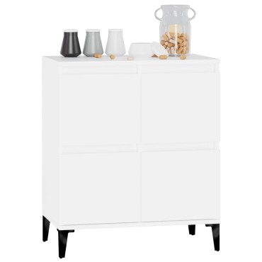 vidaXL Συρταριέρα Λευκή 60x35x70cm από Επεξεργασμένο Ξύλο 1 τεμ.