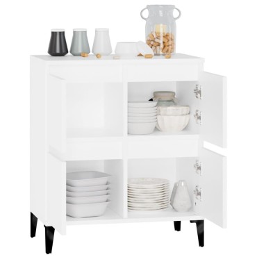 vidaXL Συρταριέρα Λευκή 60x35x70cm από Επεξεργασμένο Ξύλο 1 τεμ.