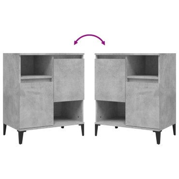 vidaXL Ντουλάπι Γκρι Σκυροδέματος 60x35x70cm Επεξεργασμένο Ξύλο 1 τεμ.