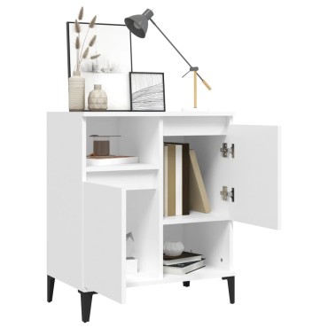 vidaXL Συρταριέρα Λευκή 60x35x70cm από Επεξεργασμένο Ξύλο 1 τεμ.