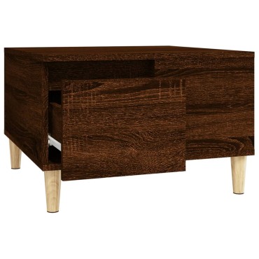 vidaXL Τραπεζάκι Σαλονιού Καφέ Δρυς 55x55x36,5cm Επεξεργασμένο Ξύλο 1 τεμ.