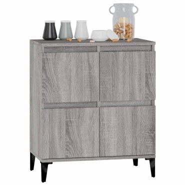 vidaXL Ντουλάπι Γκρι Sonoma 60x35x70cm από Επεξεργασμένο Ξύλο 1 τεμ.