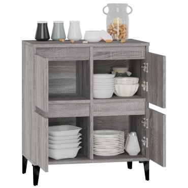 vidaXL Ντουλάπι Γκρι Sonoma 60x35x70cm από Επεξεργασμένο Ξύλο 1 τεμ.
