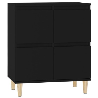 vidaXL Ντουλάπι Μαύρο 60x35x70cm από Επεξεργασμένο Ξύλο 1 τεμ.
