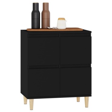 vidaXL Ντουλάπι Μαύρο 60x35x70cm από Επεξεργασμένο Ξύλο 1 τεμ.