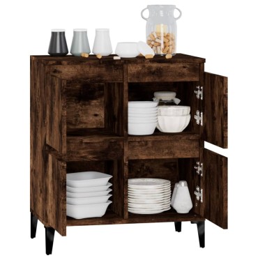 vidaXL Ντουλάπι Καπνιστή Δρυς 60x35x70cm από Επεξεργασμένο Ξύλο 1 τεμ.