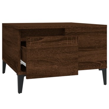 vidaXL Τραπεζάκι Σαλονιού Καφέ Δρυς 55x55x36,5cm Επεξεργασμένο Ξύλο 1 τεμ.