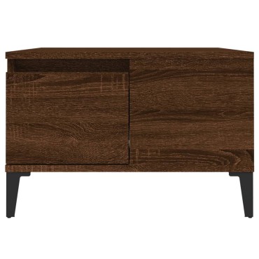 vidaXL Τραπεζάκι Σαλονιού Καφέ Δρυς 55x55x36,5cm Επεξεργασμένο Ξύλο 1 τεμ.