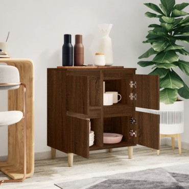 vidaXL Μπουφές Καφέ Δρυς 60x35x70cm από Επεξεργασμένο Ξύλο 1 τεμ.