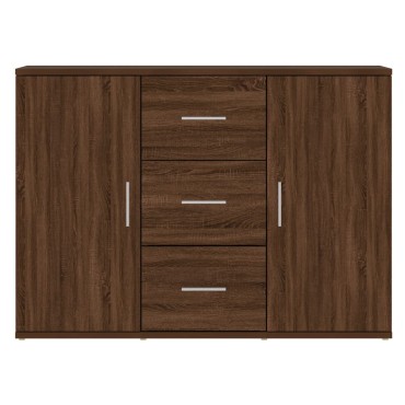 vidaXL Μπουφές Καφέ Δρυς 91x29,5x65cm από Επεξεργασμένο Ξύλο 1 τεμ.
