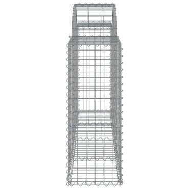 vidaXL Συρματοκιβώτια Τοξωτά 50 τεμ. 200x30x80/100 εκ. Γαλβαν. Ατσάλι