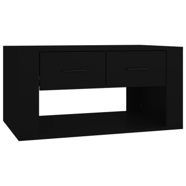 vidaXL Τραπεζάκι Σαλονιού Μαύρο 80x50x40cm Επεξεργασμένο Ξύλο 1 τεμ.