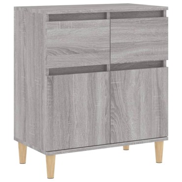 vidaXL Ντουλάπι Γκρι Sonoma 60x35x70cm από Επεξεργασμένο Ξύλο 1 τεμ.